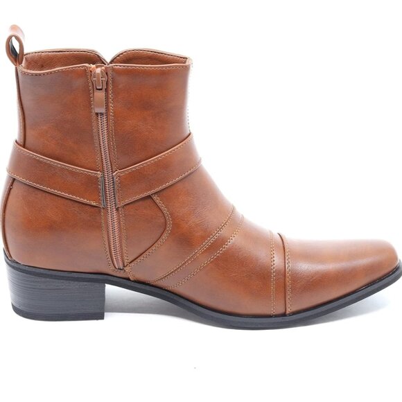 NWOT Metrocharm Men's Casual Belt Strap Studded Western Cowboy Shoes Boots 13 - Picture 8 of 9